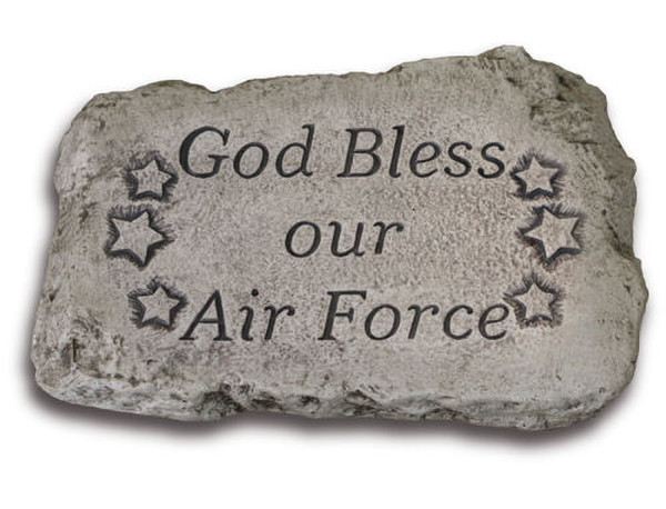 God Bless Our Air Force Garden Stone Memorial Cement Tribute